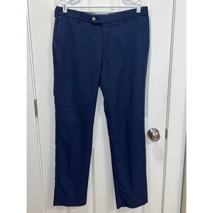 Peter Millar Tour Fit Golf Pants Mens 34x32 Blue Polyester